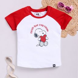 YK X Minute Mirth Girls Printed Pure Cotton T-shirt-image-9