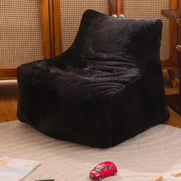 THREADVIBE LIVING Black Lounger Bean Bag With Beans-image-38