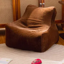 THREADVIBE LIVING Brown Lounger Bean Bag With Beans-image-10