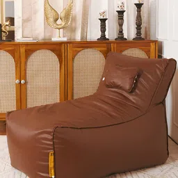THREADVIBE LIVING Brown Lounger Bean Bag With Beans-image-73