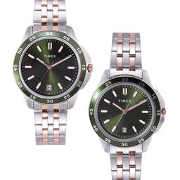 Timex Unisex His & Her Bracelet Style Straps Analogue Watch TW0PRE007-picture-2