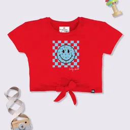 YK X Minute Mirth Conversational Printed Tie-Up Top-7