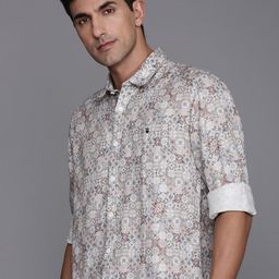 Louis Philippe Jeans Slim Fit Ethnic Printed Casual Shirt-image-29
