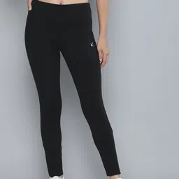 HRX By Hrithik Roshan Women Black Running Rapid-Dry Technology Tights-image-44