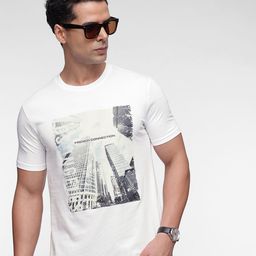 French Connection Men Graphic Printed Pure Cotton T-shirt-image-34