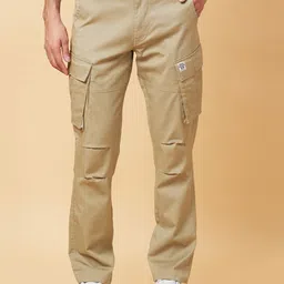 Being Human Men Relaxed Fit Cargos Trousers-image-86