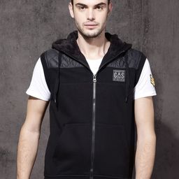 Roadster Men Black Solid Sporty Jacket-picture-2