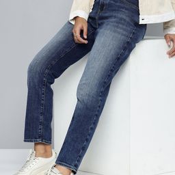 Levis Women 724 Slim Straight Fit High-Rise Heavy Fade Stretchable Jeans-image-41