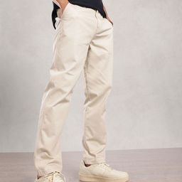 Nautica Men Solid Smart Chinos Trousers-picture-1