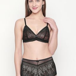 Lady Love Women Black Lace Lingerie Set LLSET1011-image-36