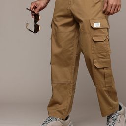 WROGN Men Loose Fit Cargos Trousers-picture-47