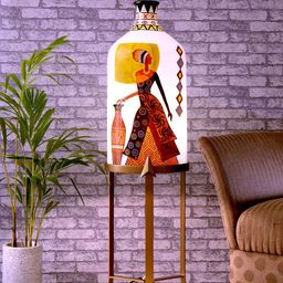 POSH-N-PLUSH Multicoloured Solid Traditional Novel Lamp-56