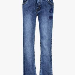 Blue Washed Regular Fit Jeans-picture-0