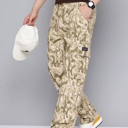 Levis Men Camouflage Printed Loose Fit Cargos Trousers-image-75
