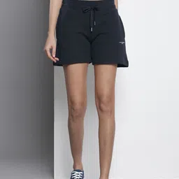 Tommy Hilfiger Women Solid Loose Fit Mid-Rise Knitted Regular Shorts-image-50