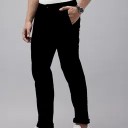 Arrow Men Bronson Slim Fit Low-Rise Trousers-picture-35