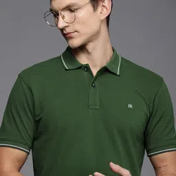 Raymond Pure Cotton Modern Fit Polo Collar Casual T-shirt-image-63