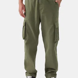 The Souled Store Men Straight Fit Chinos Trousers-image-91