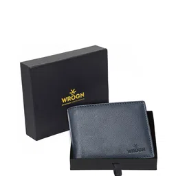 WROGN Men Textured Leather Two Fold Wallet-48