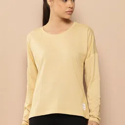 Alcis Solid Drop-Shoulder Sleeves T-shirt-57