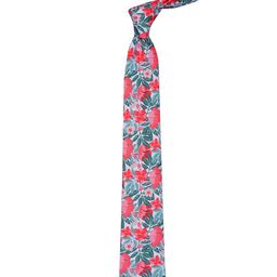 Tossido Men Grey & Red Printed Broad Tie-12