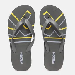 WROGN Men Brand Logo Printed Thong Flip-Flops-image-13