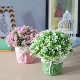 FOLIYAJ Set of Two Artificial Plants with Pot-33