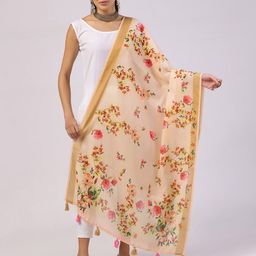 Kaizen TEXO FAB Floral Printed Dupatta With Zari-7