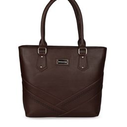 Bellissa Brown Solid Shoulder Bag-58