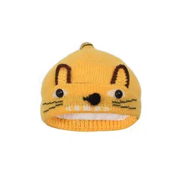 FabSeasons Boys Yellow & Black Printed Beanie-21