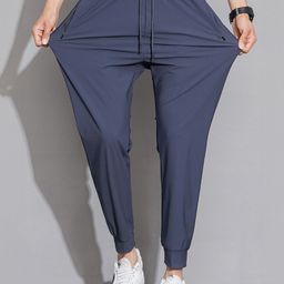 KPOP Men Regular Fit Solid Trousers-picture-15