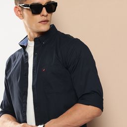 INVICTUS Slim Fit Opaque Pure Cotton Casual Shirt-image-41