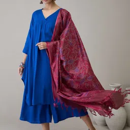 InWeave Women Empire Kurta with Palazzos & With Dupatta-picture-0