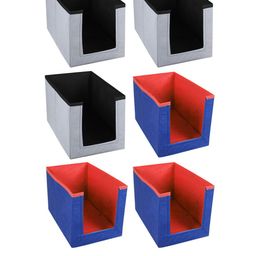 Kuber Industries Grey & Blue Solid Non-Woven Sustainable Wardrobe Organizer-15