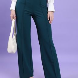 Tokyo Talkies Women Flared Trousers-image-78