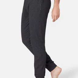 NYAMBA By Decathlon Men Charcoal Grey Regular Fit Solid Gym Pilates Joggers-image-92