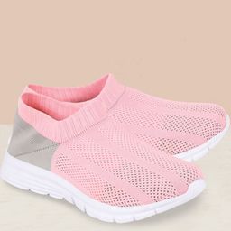 FAUSTO Women Pink Mesh Walking Shoes-picture-28