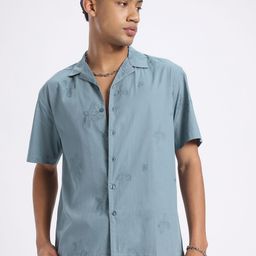 glitchez Urban Bloom Embroidered Relaxed Fit Shirt-image-38