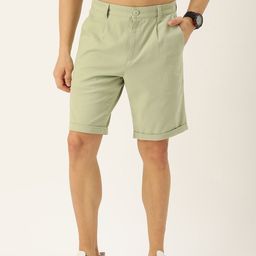 Harvard Men Solid Mid-Rise Slim Fit Regular Shorts-image-40