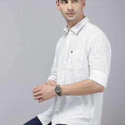 Arrow Sport Pure Cotton Manhattan Slim Fit Floral Micro Or Ditsy Printed Shirt-picture-22