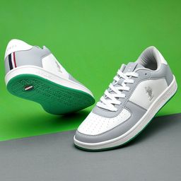 U S Polo Assn Men Grey Colourblocked Sneaker-image-19