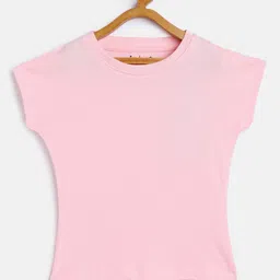 METRO KIDS COMPANY Pink Extended Sleeves Pure Cotton Crop Top-image-52