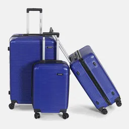 WROGN Unisex Set of 3 Hard Shell Trolley Suitcases-171.5L-52