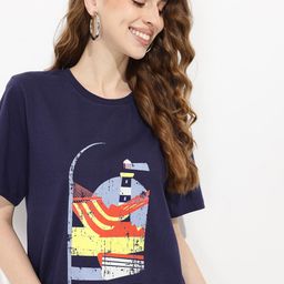 DressBerry Nautical Escape Boxy T-shirt-image-63