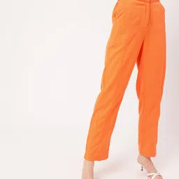 Cute Feminine Stand Out In Style Regular Trousers-image-91