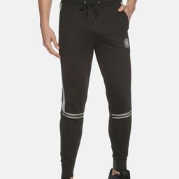 Dollar Men Charcoal Solid Slim-Fit Track Pants-image-45