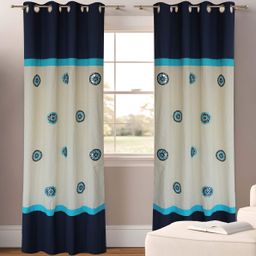Dekor World Multicoloured Set of 2 Door Curtain-18