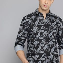 Flying Machine Pure Cotton Slim Fit Tropical Printed Casual Shirt-picture-24