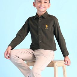U.S. Polo Assn. Kids Boys Pure Cotton Casual Shirt-picture-46