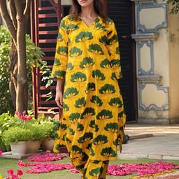GoSriKi Women Floral Printed Kurta with Palazzo-image-62